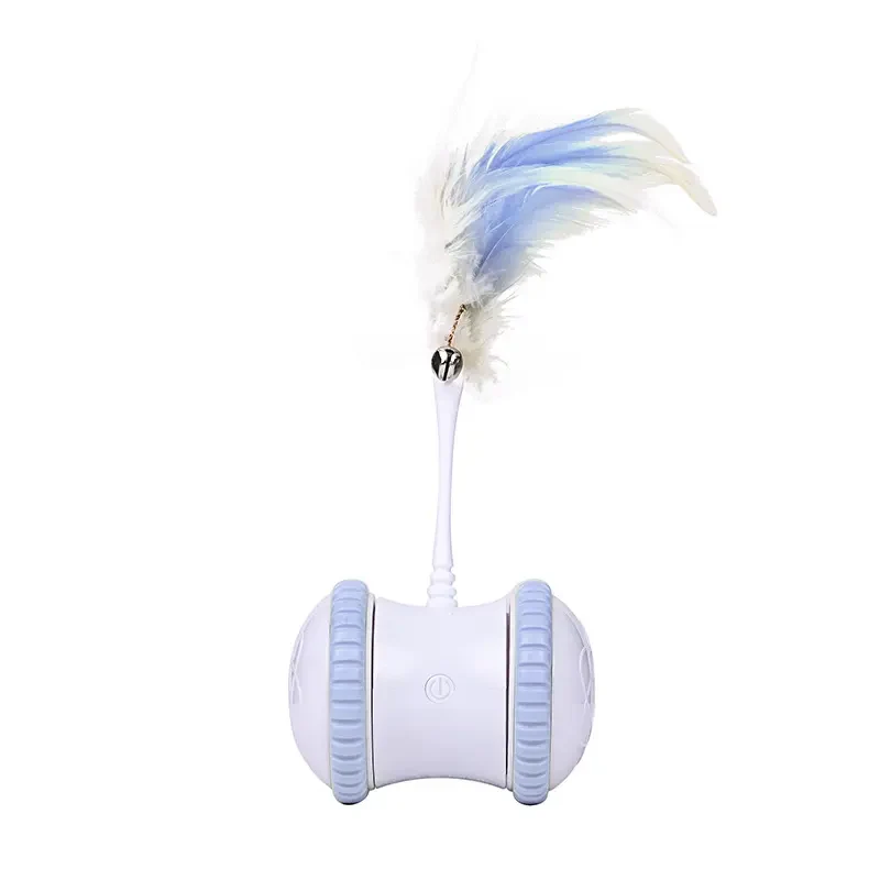 Premium Whole Smart Pet Interactive Toy Rolling Cat Teaser Toy 360 Degree Cat Teaser Artifact OEM color Traditional