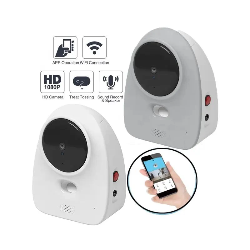 Artisan Whole smart night vision camera pet cat dog companion snack dispenser toys OEM Contemporary