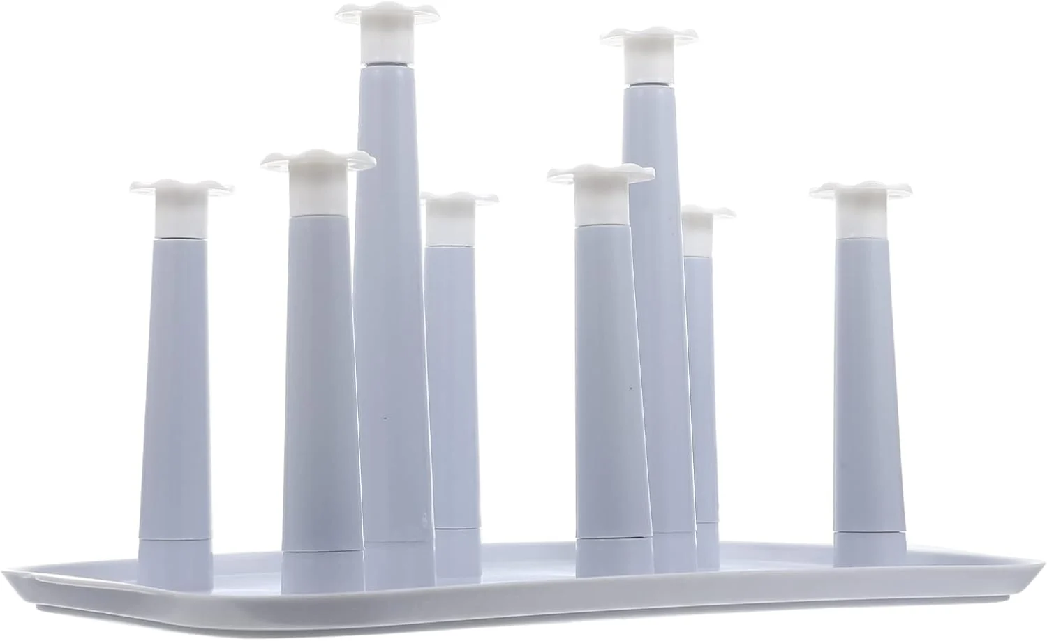 Expertly Made Hemoton Cup Drying Rack with Draining Design 12.6X7.9X7.1 Inch Space-Saving Household Glasses Holder and Water Bottle Stand for Kitchen Counter Organization Recyclable