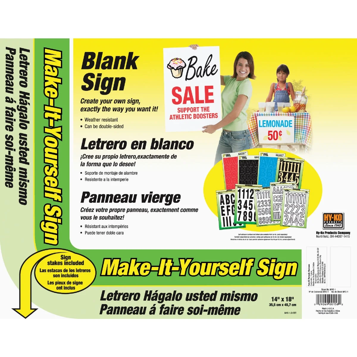 Casual Hy-Ko Make-It-Yourself Sign Kit Fast