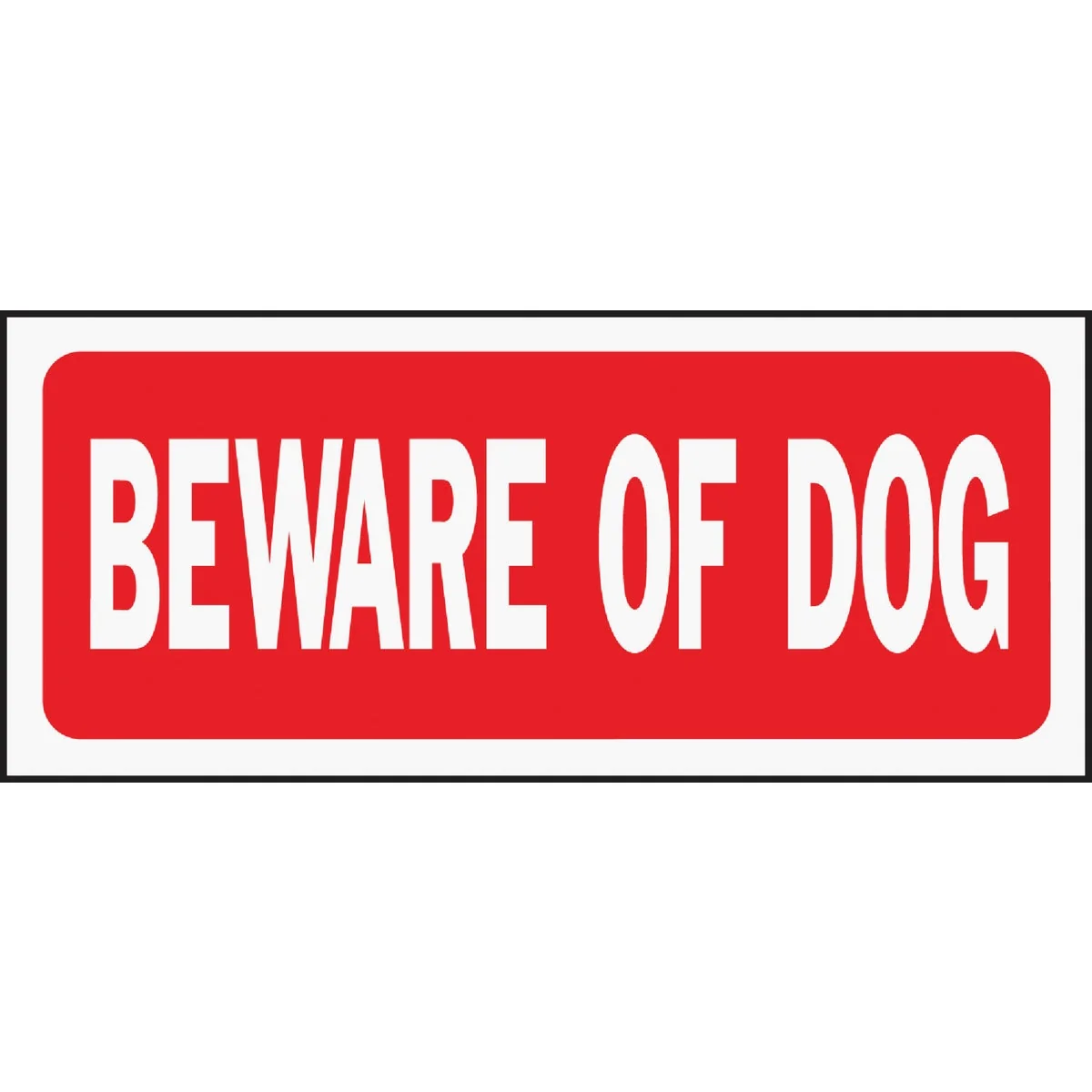 Sustainable Hy-Ko Plastic Sign Beware Of Dog Durable