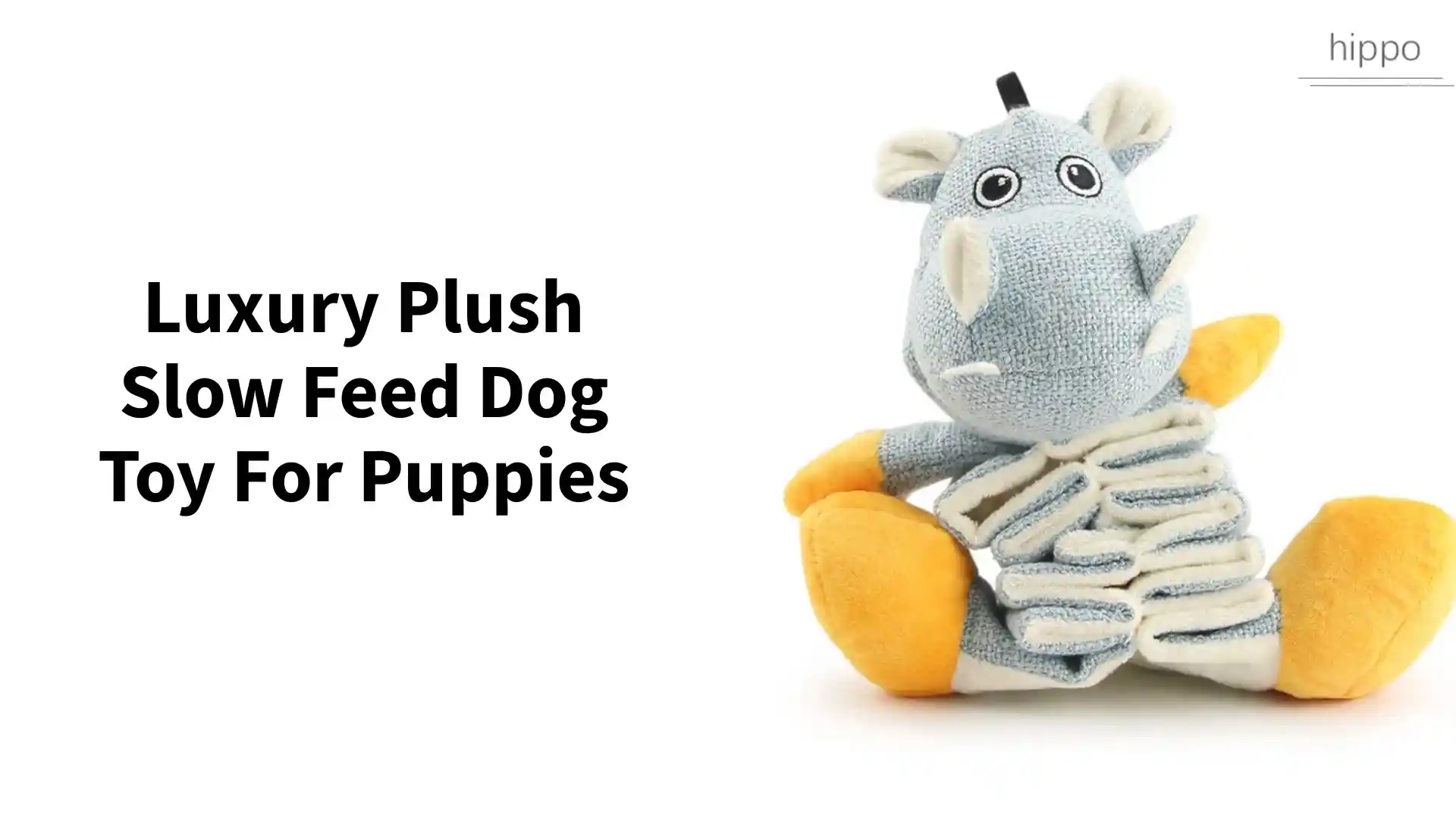 Crafted Luxury Plush Slow Feed Dog Toy For Puppies Trendy