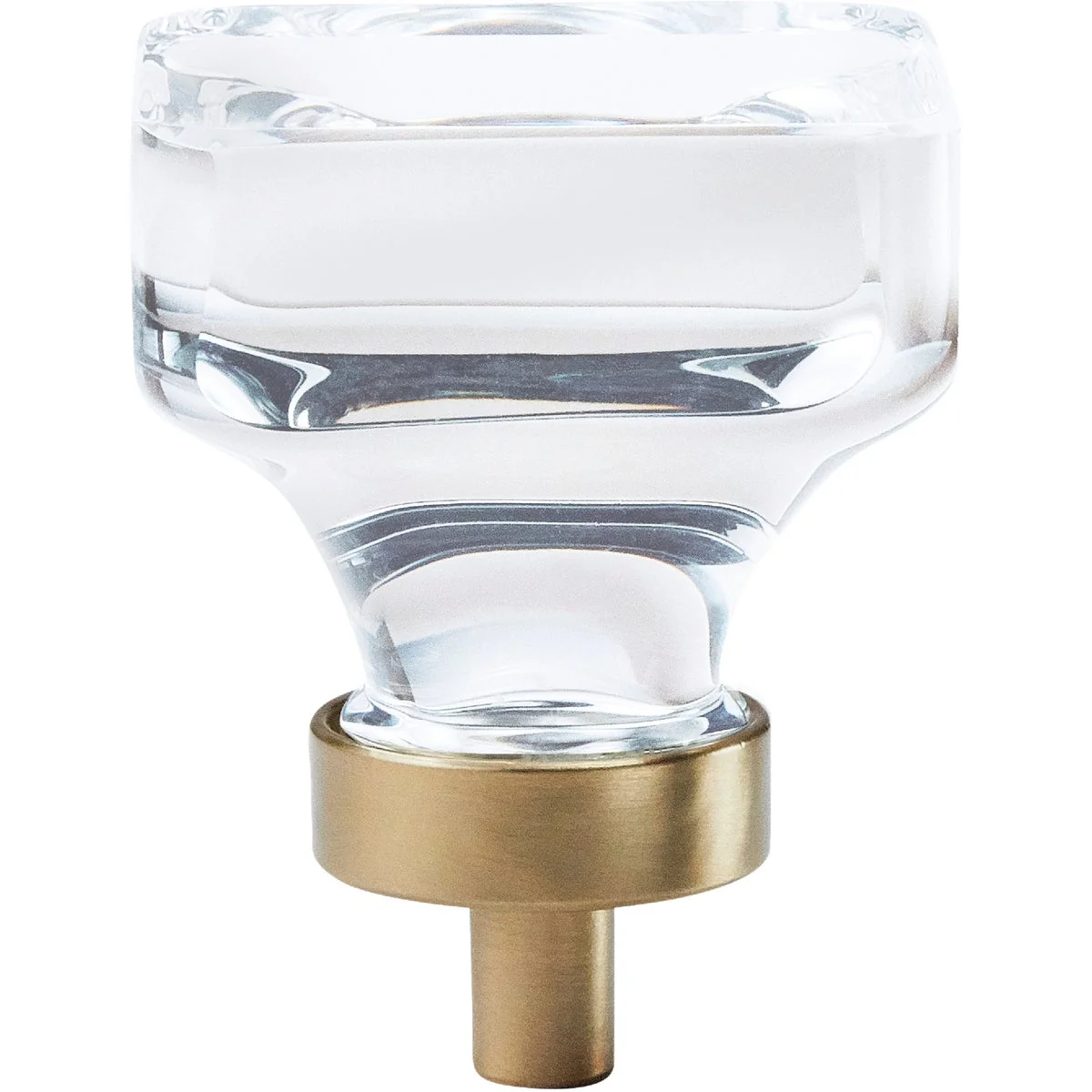 Green Amerock Glacio Clear Golden Champagne Cabinet Knob Optimized