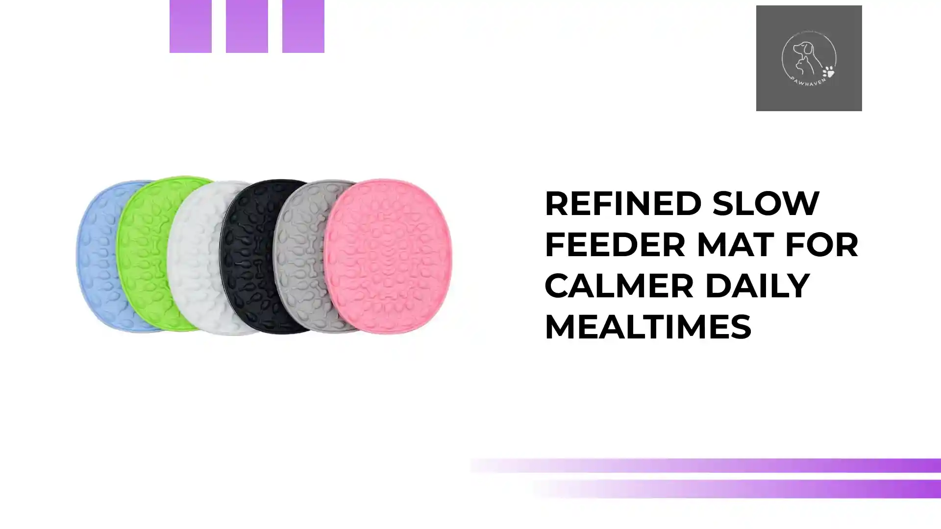 Reliable Refined Slow Feeder Mat For Calmer Daily Mealtimes Reusable