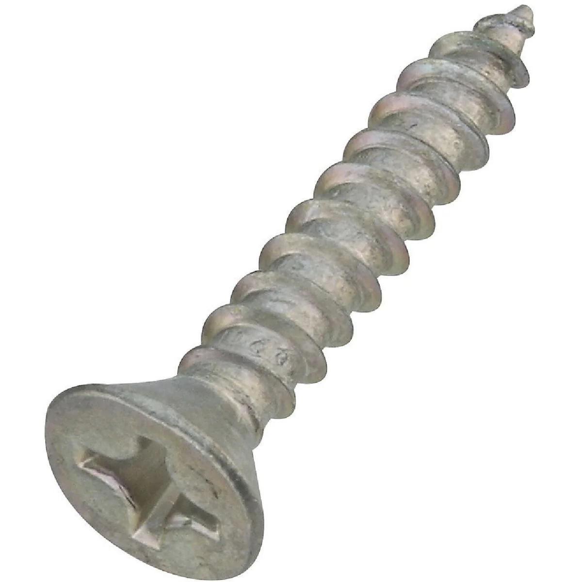 Authentic National 12 x 1-1 4 In. Phillips Flat Head Zinc Wood Screw 18 Ct. Easy-to-Use