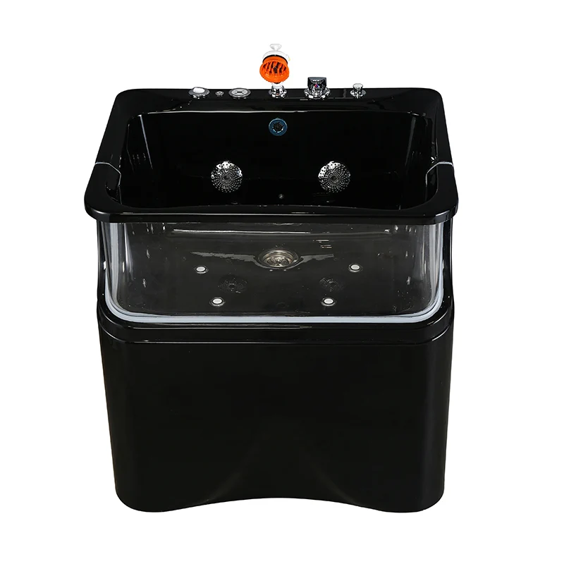 Top-Quality Factory whole smart beauty pet glass bathtub with ozone whirlpool massage OEM Effective