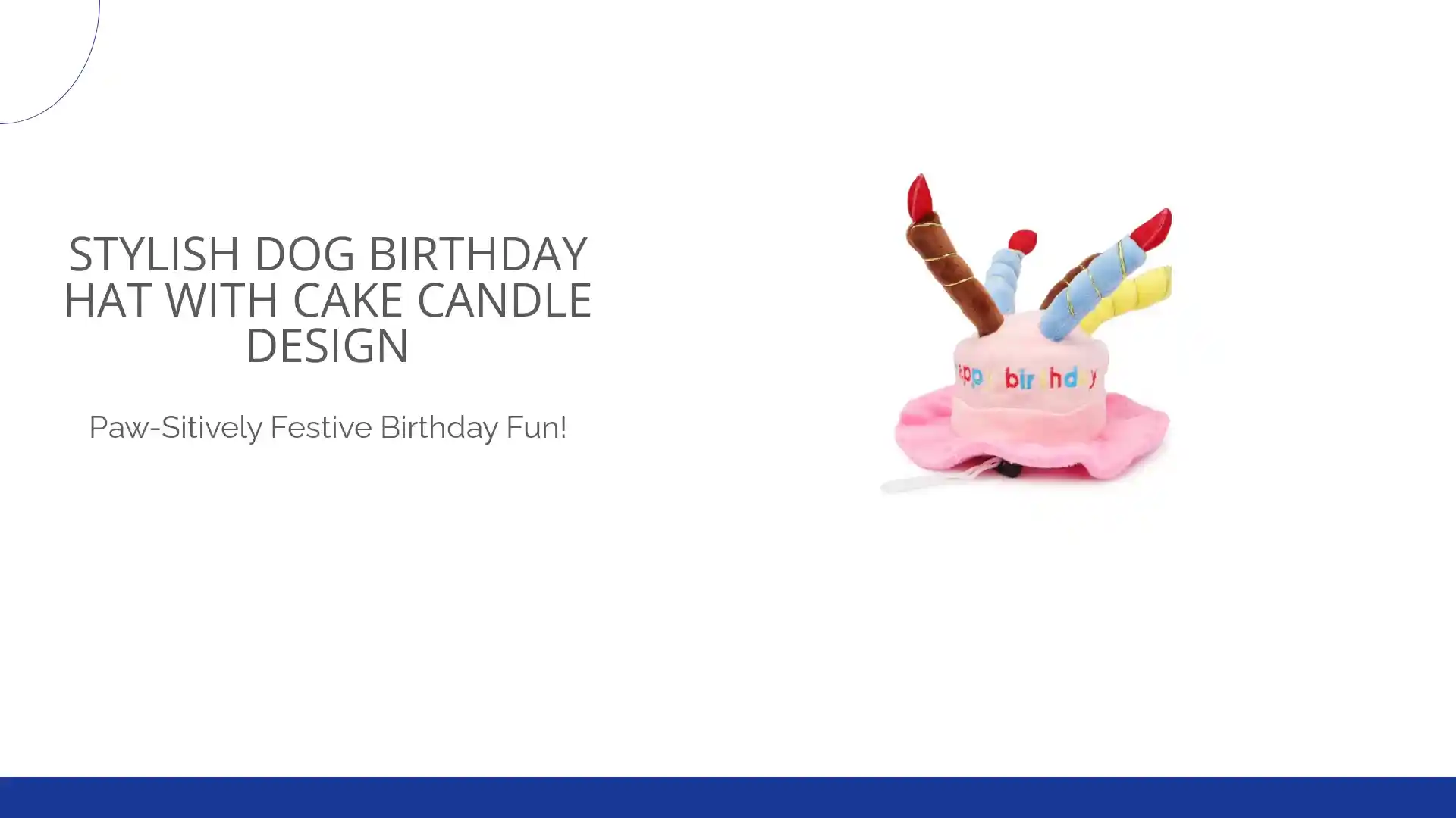 Safe Stylish Dog Birthday Hat With Cake Candle Design Authentic