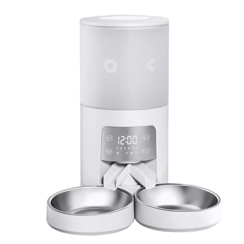 Comfortable Whole smart pet feeder automatic food dispenser fresh design dog feeder for multi-cat household Pure