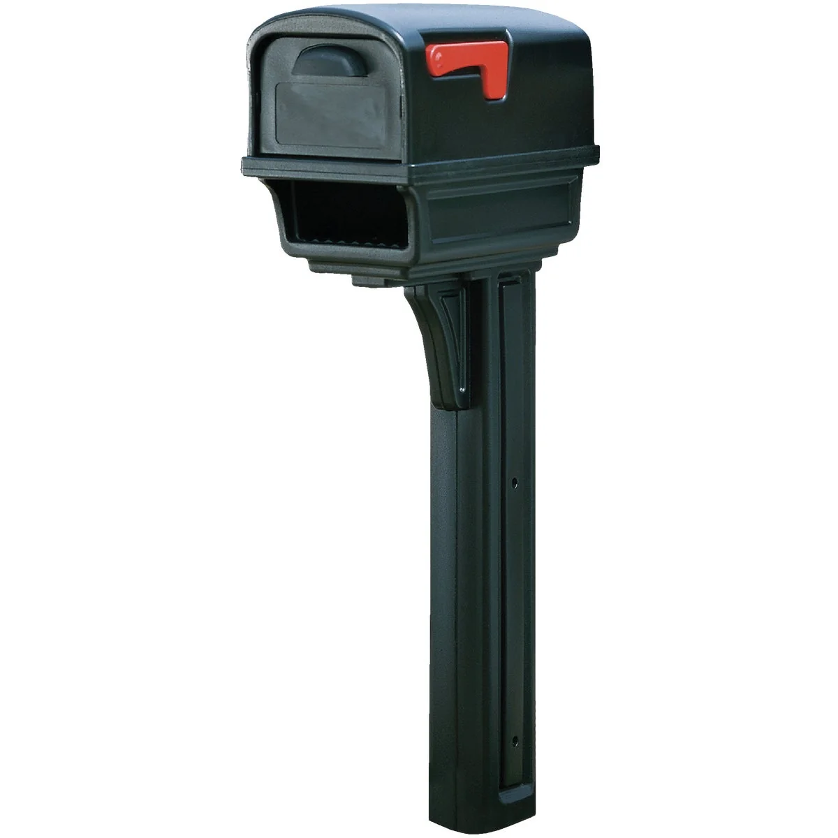 Pure Gibraltar Gentry Black Mailbox Post Environmentally Friendly
