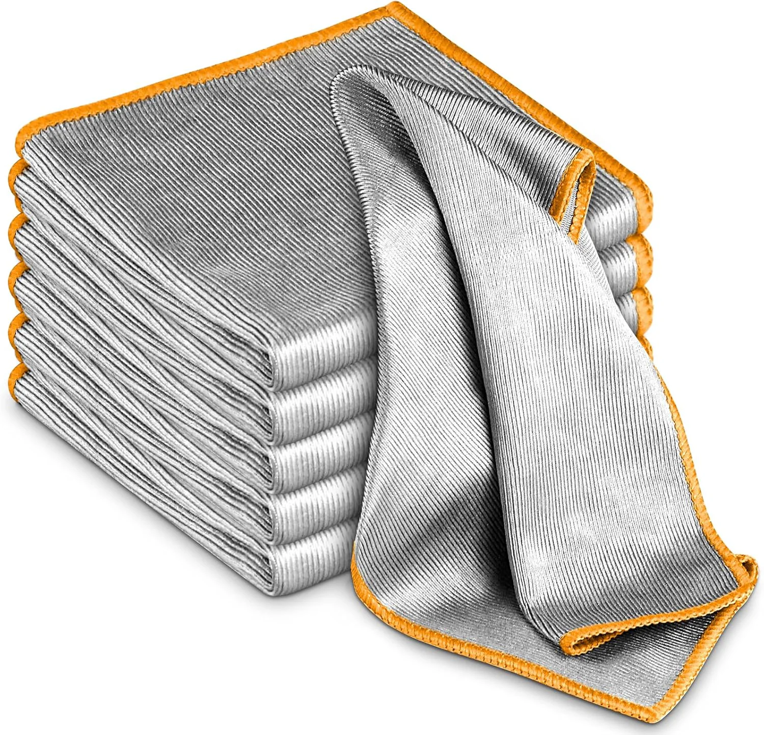 Original Glass Polishing Cloth Streak Microfiber Cleaning Cloth Lint Cleaning Rags for Glasses Kitchen Dish Mirrors Easy Clean Pack of 6 First-Class