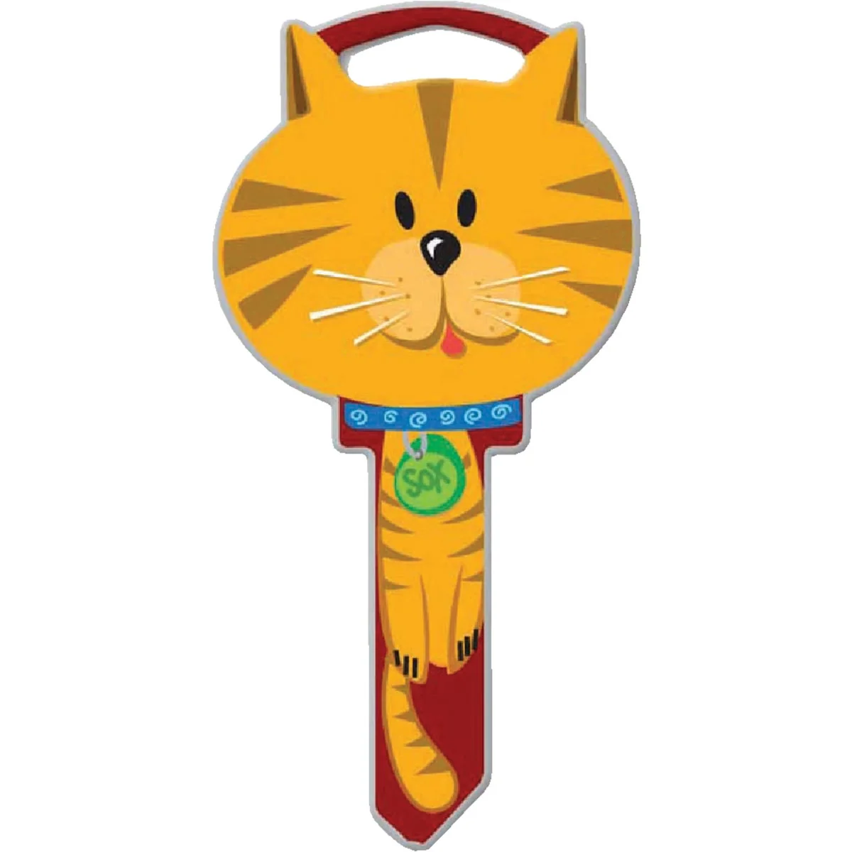 Premium Lucky Line Cat Design Decorative House Key SC1 Soft