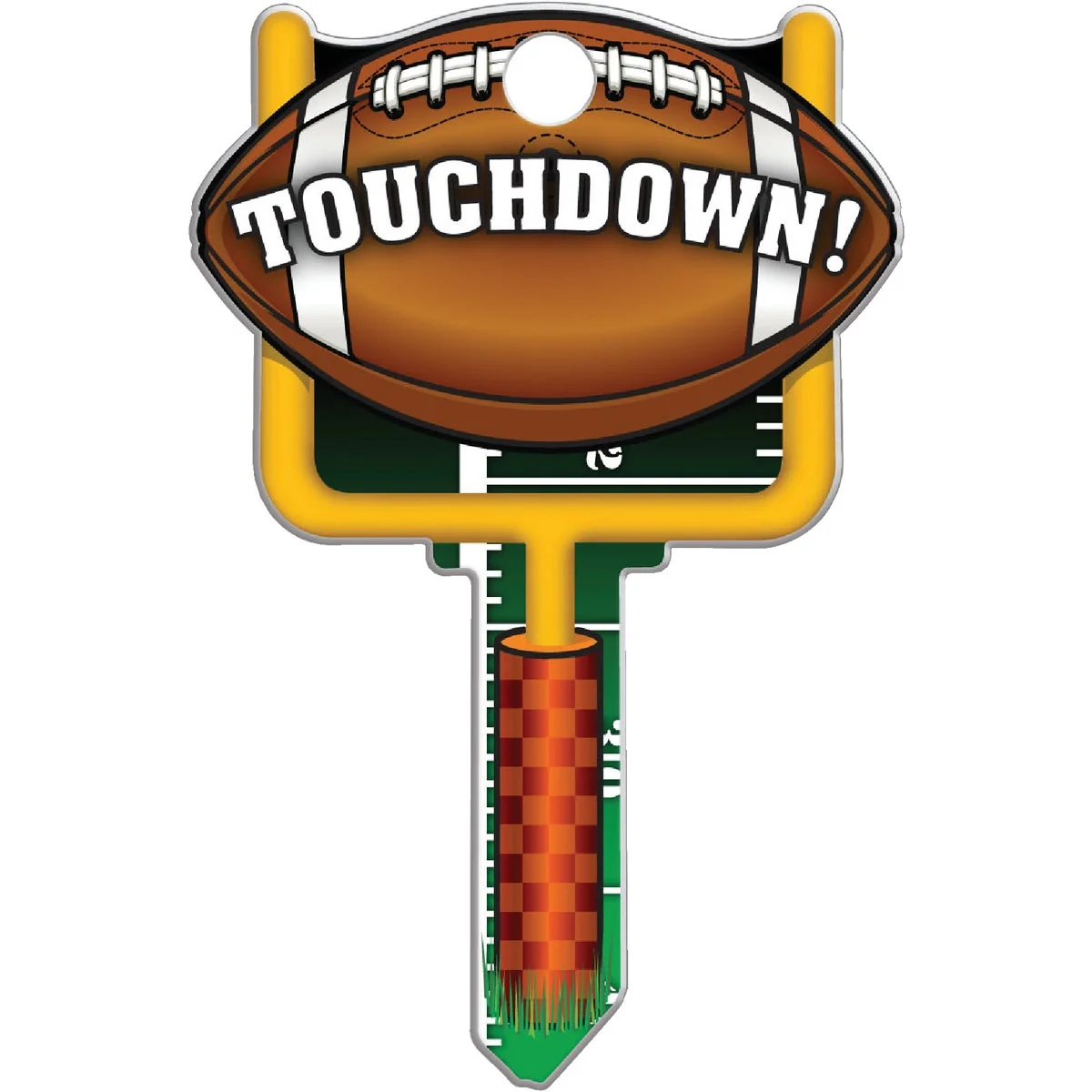 Efficient Lucky Line Football Design Decorative House Key KW11 Advanced