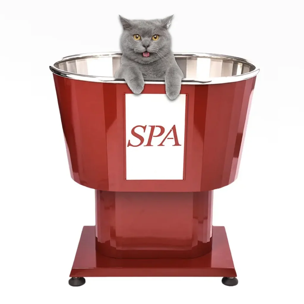 Luxury Factory Outlet Pet Stainless Steel Spa Bubble Therapy Tub Diamond Cut Stainless Steel Dog Spa Tub Veterinary Cleaning Cat Tub Consistent