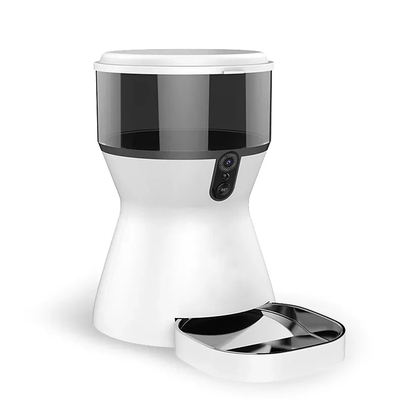 Crafted Whole Smart Cat Feeder LCD Touch Control Automatic Pet Food Dispenser With Camera Automatic Dog Bowl Carefully Designed