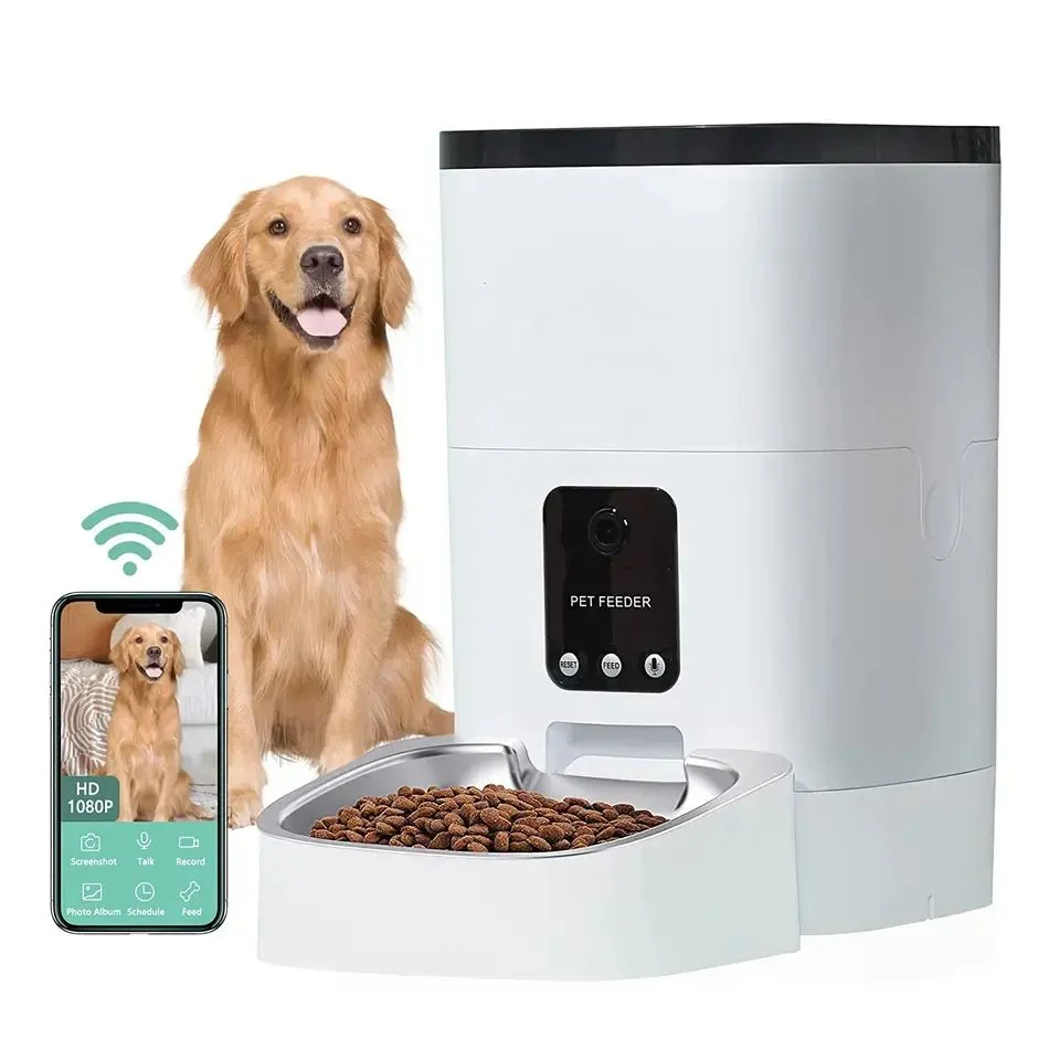 Sustainable Factory whole APP remote control Wifi microchip intelligent automatic pet feeder Traditional