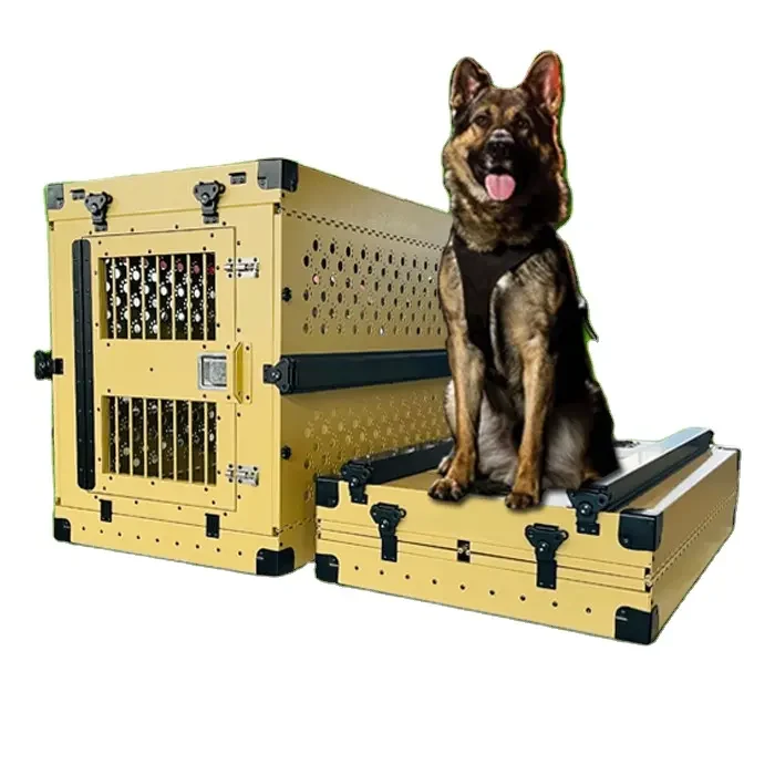 Casual Manufacturers whole large dog cage foldable aluminum dog out cage can carry the kennel OEM Expertly Made