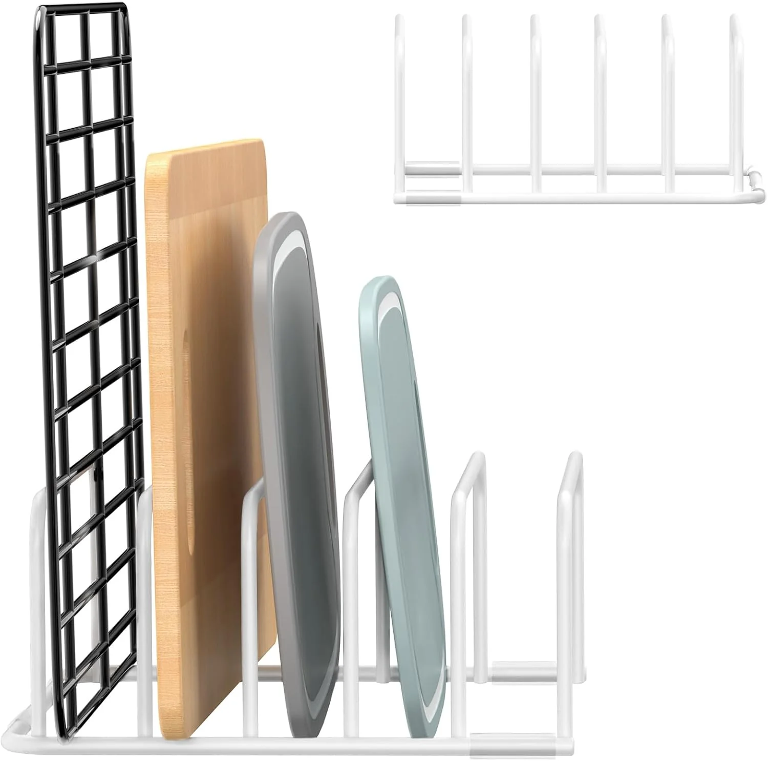 High-End Cutting Board Organizer 1Pcs Cutting Board Holder Rack Baking Cookie Pan Sheets Cooling Small Racks Storage Stand for Kitchen Cabinet Countertop Excellent