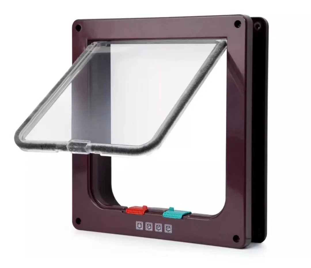 Functional Whole Dog Hole Large Medium and Small Cat Flap Door Pet Supplies Indoor Pet Glass Door And Window Flap Healthy