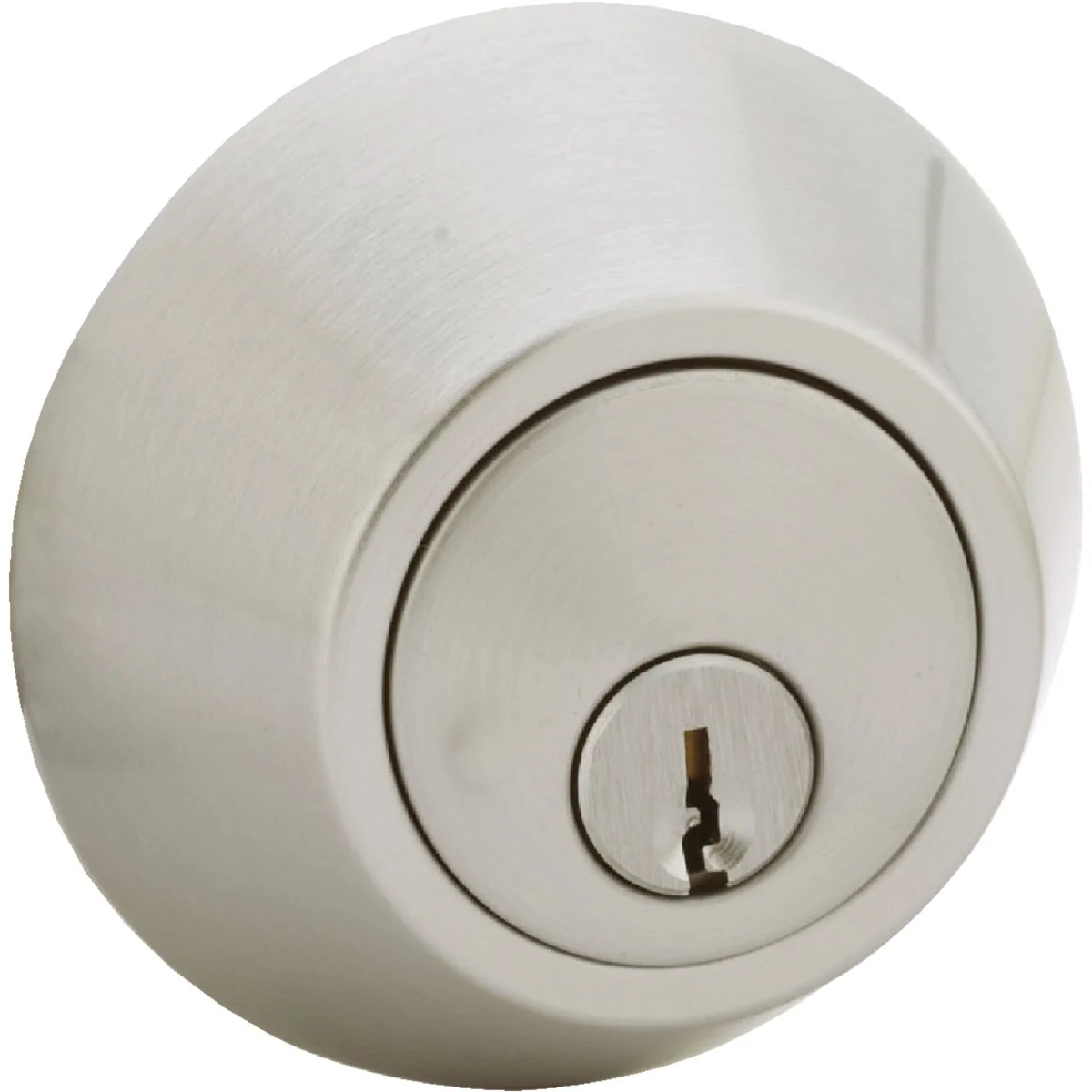 Crafted Steel Pro Satin Chrome Single Cylinder Deadbolt Traditional