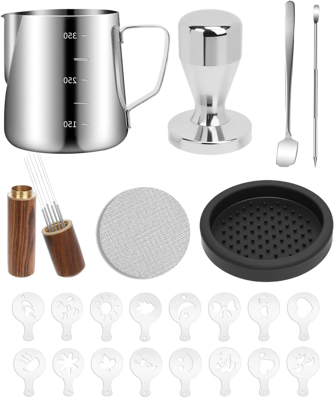 Casual 53mm Espresso Kit 350ml Espresso Milk Frothing Pitcher Carefully Designed