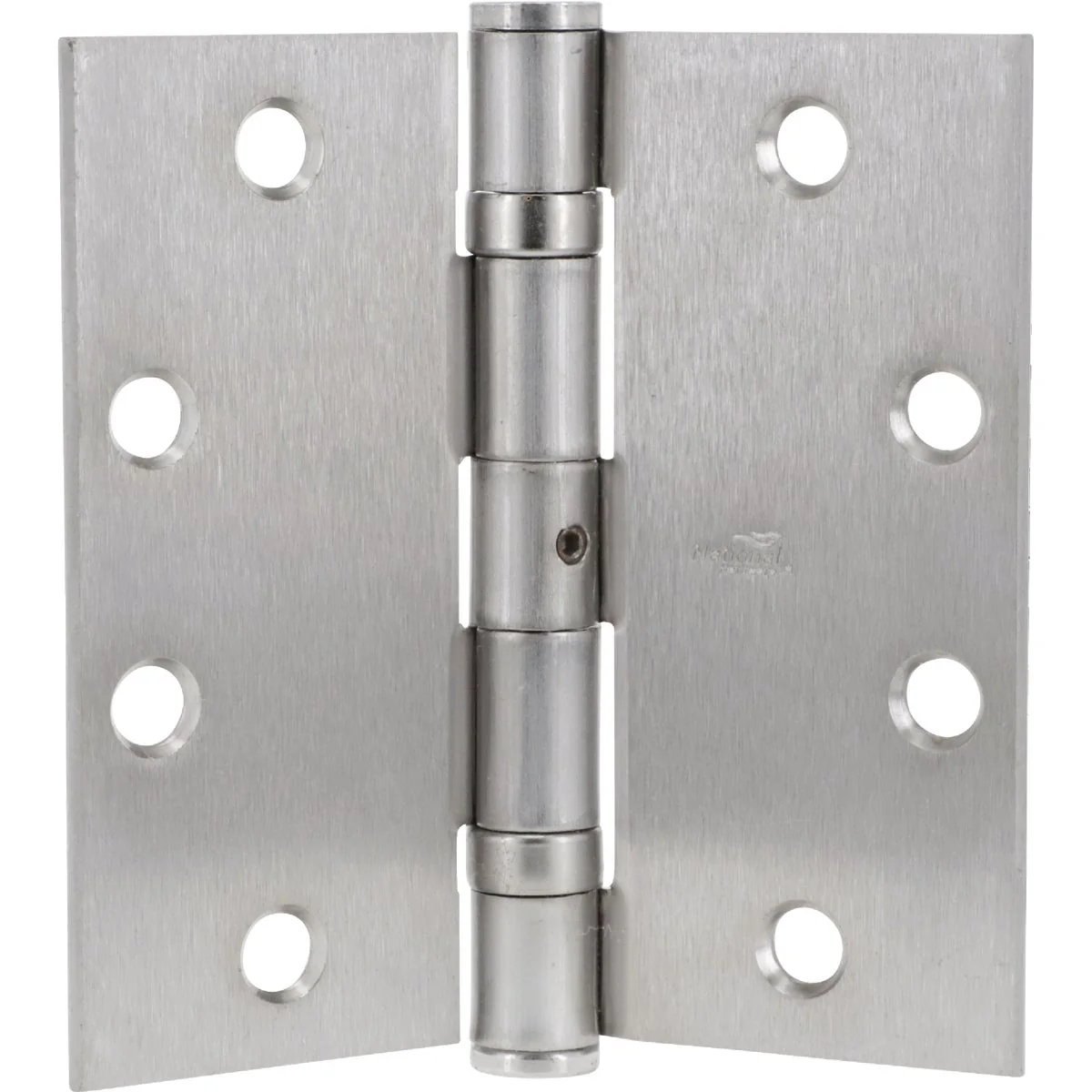 Contemporary National Satin Chrome Ball-Bearing Hinges Crafted