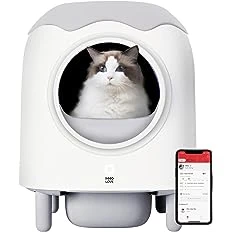 Fine Crafted Whole Self Cleaning Cat Litter Box Extra Large Automatic Smart Cat Toilet for Multiple Cats with APP Remote Control OEM Contemporary