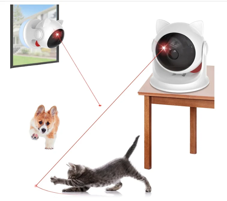 Advanced Whole Interactive Cat Laser Toy Pet Laser Pointer for Cats Automatic Rotating Catch Training Cat Toy Professional