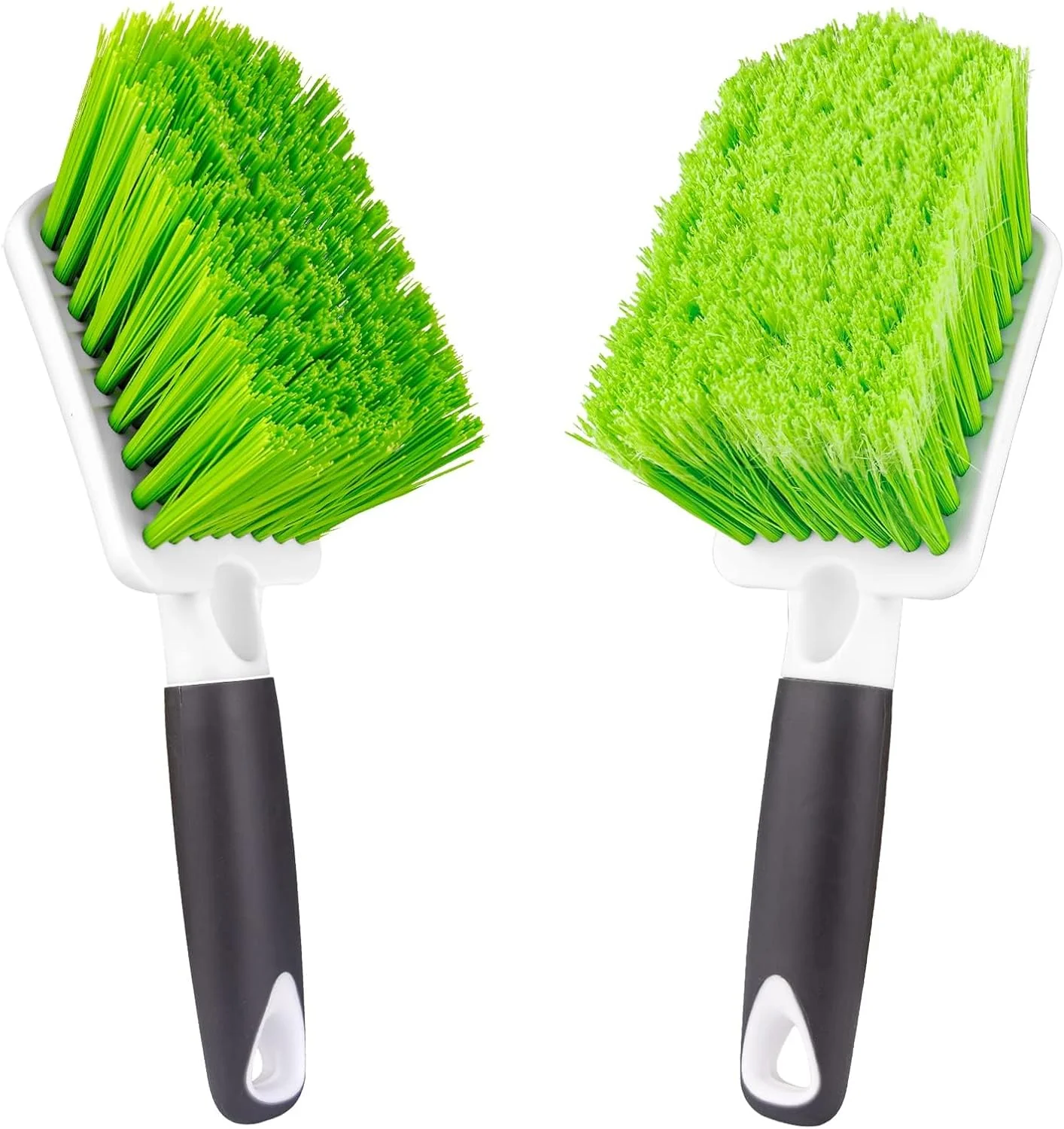 Healthy 2 Pack Car Wash Brush Tire Brush for Cleaning Tires Soft amp Stiff Bristle Wheel Cleaner Car Cleaning Supplies for Wheels Rims Carpet Truck SUV Moto RV Motorcycle High-Performance