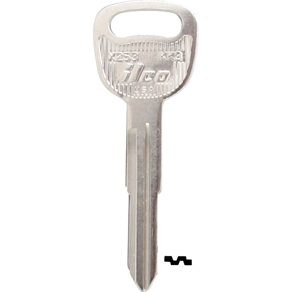 Luxury ILCO Kia Nickel Plated Automotive Key KK3 10-Pack High-Performance