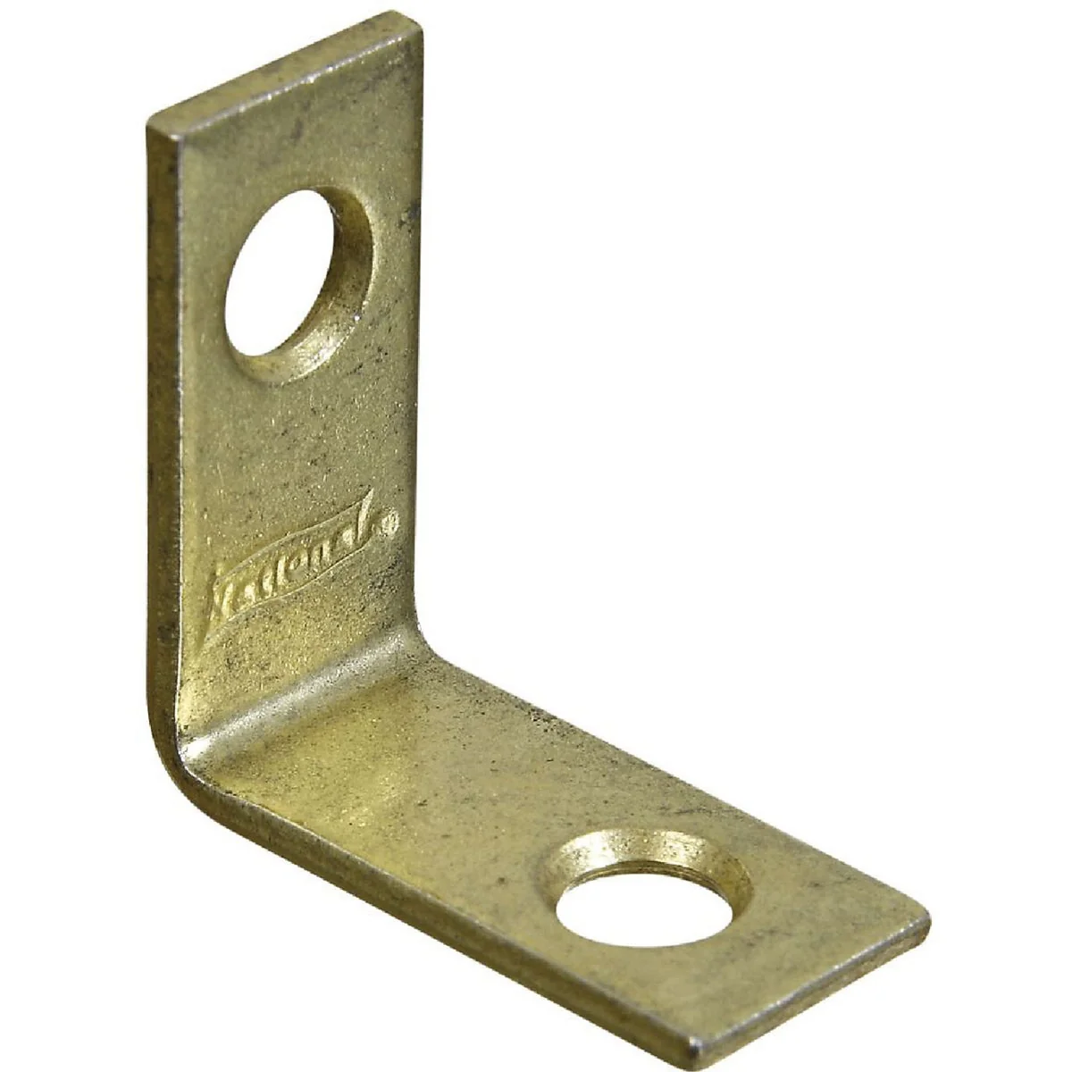 Recyclable National Catalog V115 1 In. x 1 2 In. Brass Steel Corner Brace 4-Count Safe