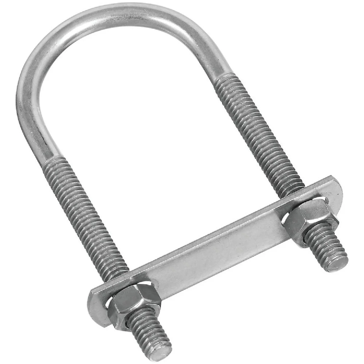 Stylish National 5 16 In. x 1-3 4 In. x 4-1 4 In. Stainless Steel Round U Bolt Long-Lasting