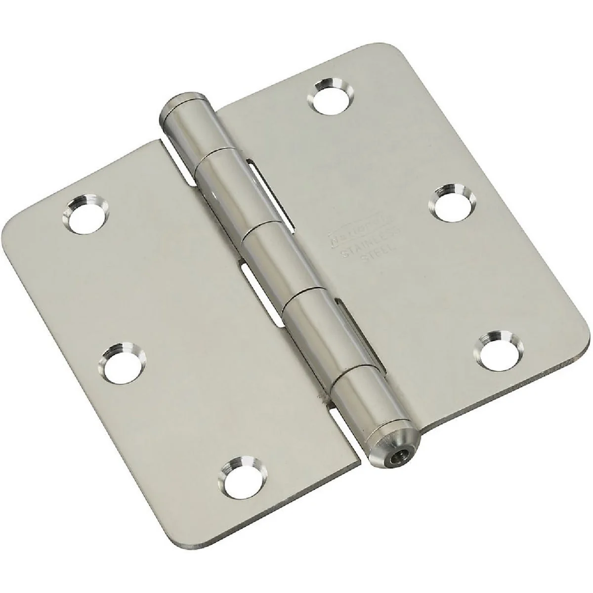 High-End 3-1 2 In. x 1 4 In. Radius Stainless Steel Door Hinge Official