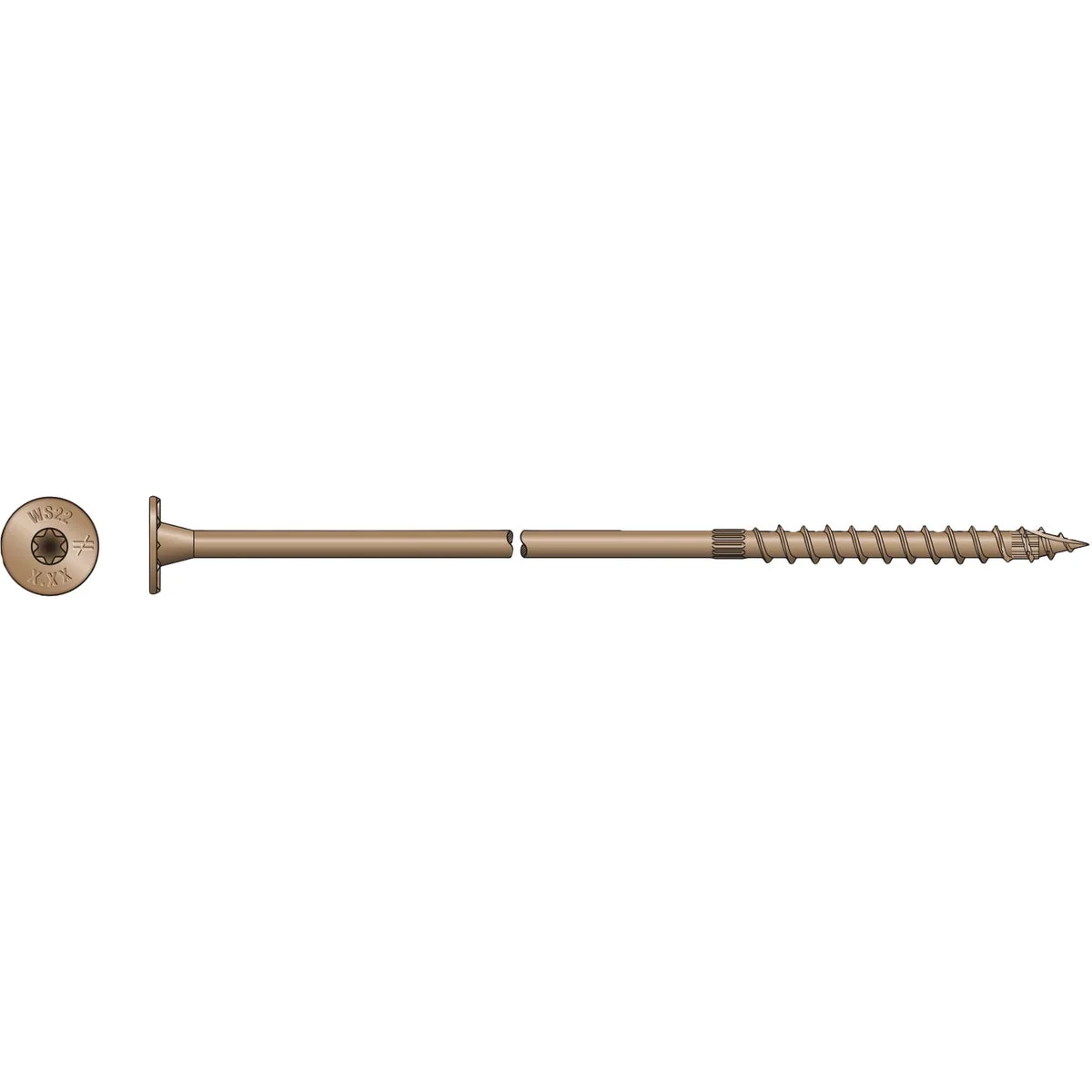 Durable Simpson Strong-Tie Strong-Drive SDWS Timber Exterior Grade 0.220 in. x 8 In. T40 Screw Superior
