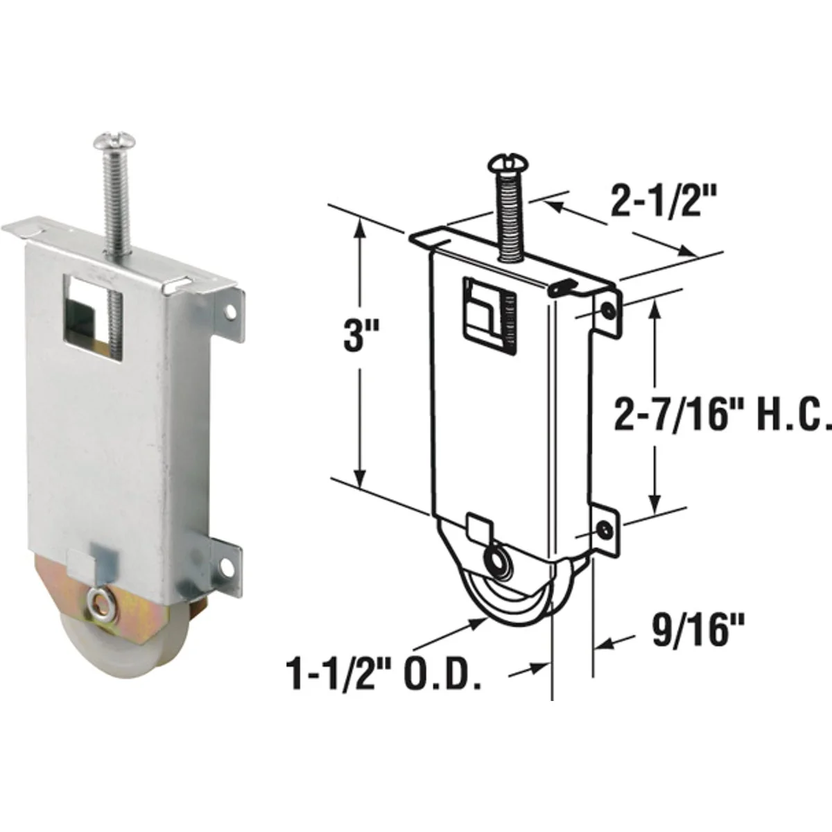 Breathable Prime-Line Bypass Plastic Mirror Door Roller with Steel Housing Crafted