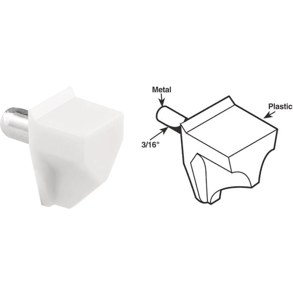 Enhanced Prime-Line 5mm Clear Plastic with Steel Shelf Support 8-Count Advanced