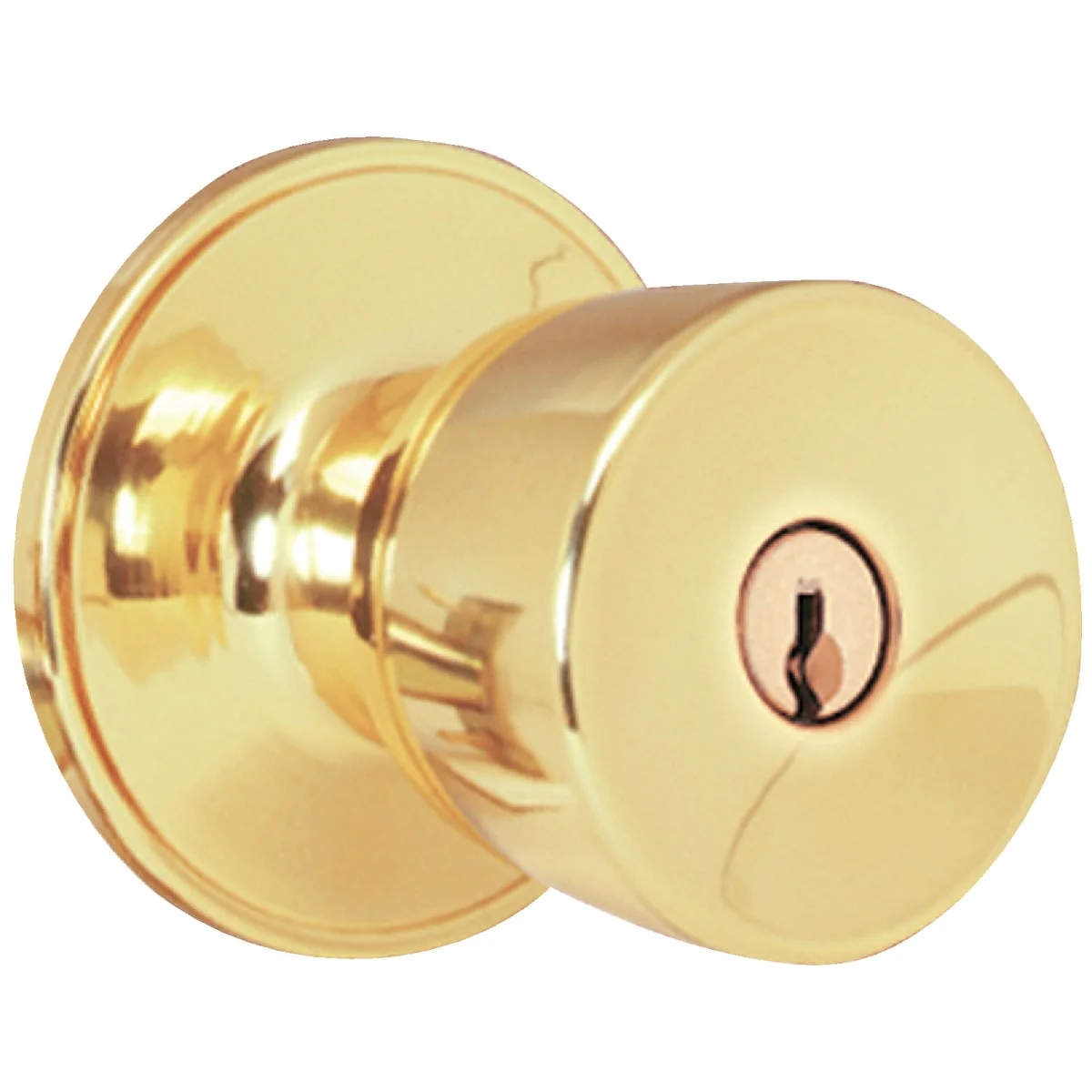 Practical Dexter Bright Brass Entry Door Knob Specialty