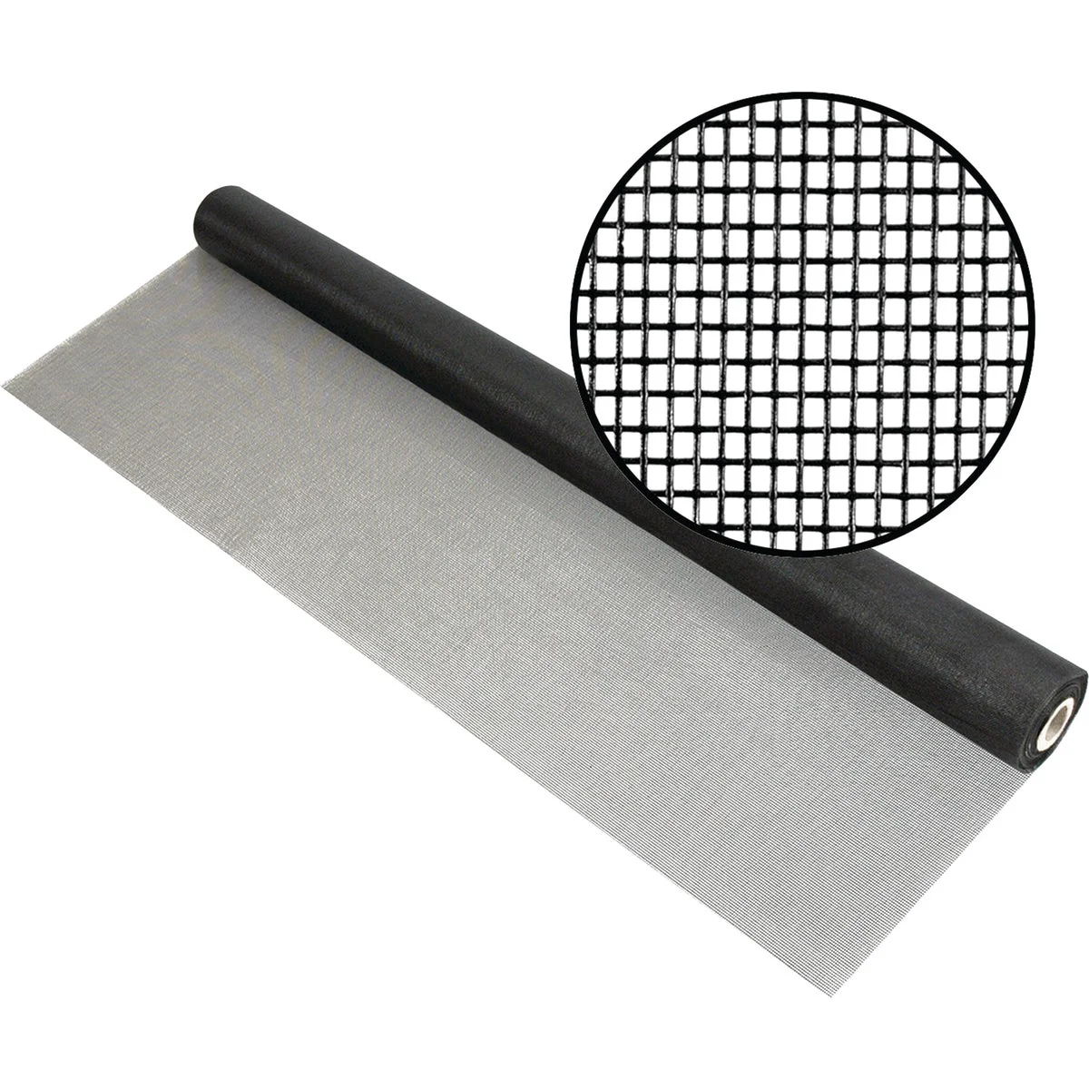 Durable Phifer 30 In. x 100 Ft. Charcoal Premium Polyester Mesh Screen Cloth Smooth