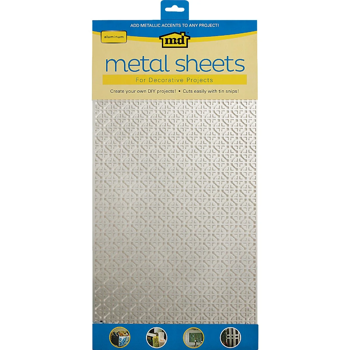 High-Quality M-D 1 Ft. x 2 Ft. x .020 In. Mosiac Metal Sheet Stock Genuine