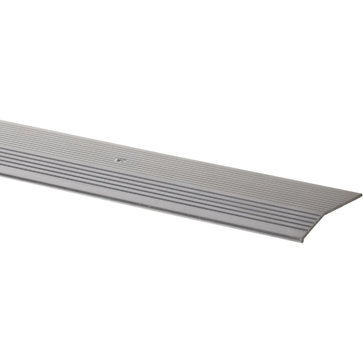 Sophisticated Do it Satin Silver Fluted 2 In. x 3 Ft. Aluminum Carpet Trim Bar Extra Wide Prestigious