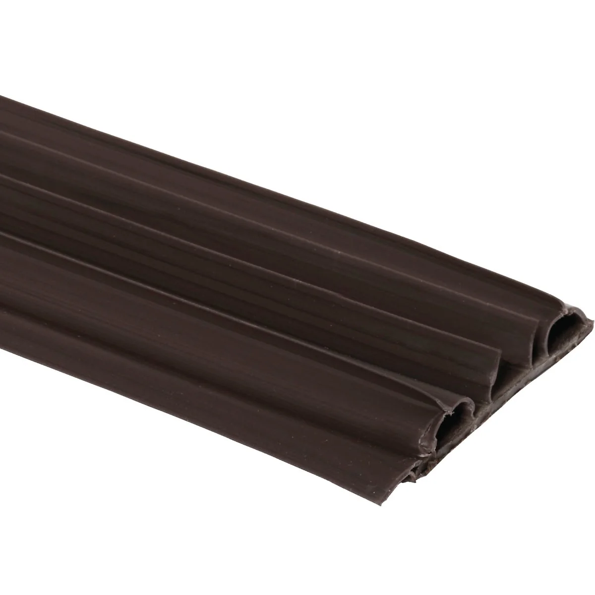 Organic M-D 1.75 In. W. x 0.50 In. H. x 36 In. L. Brown Vinyl Door Bottom with Vinyl Fins for 1-3 4 In. Door Efficient