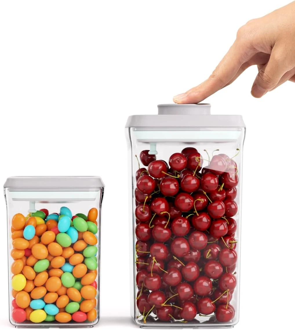 Trusted Airtight Pop Food Containers 2-Piece Leakproof Ce Containers Pantry Storage Containers with Lids – 2.0 Qt 0.9 Qt Enhanced