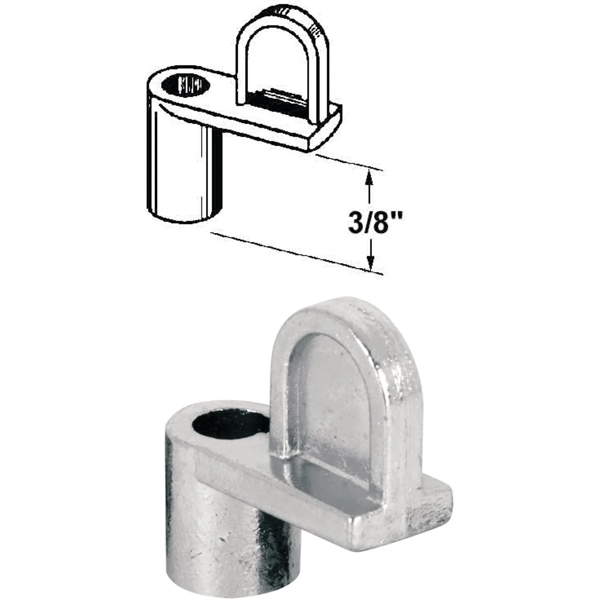 Quality Prime-Line 3 8 In. Mill Swivel Die-cast Screen Clips With Screws 12 Count Pure