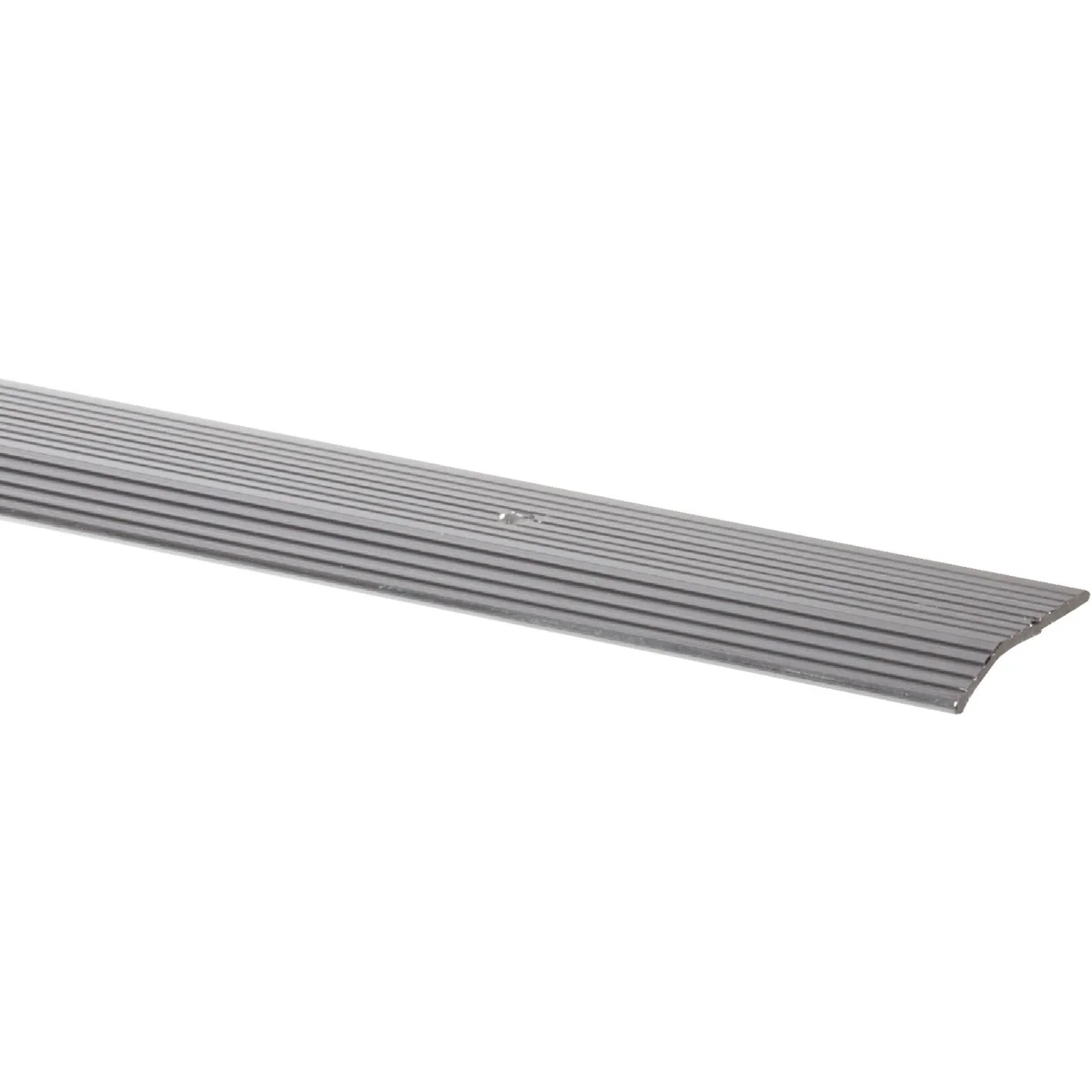Eco-Friendly M-D Satin Silver Fluted 1-3 8 In. x 6 Ft. Aluminum Carpet Trim Bar Wide Premium