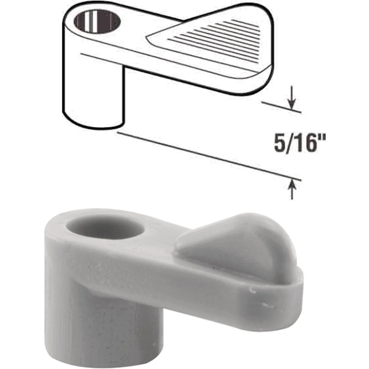 Excellent Prime-Line 5 16 In. Gray Swivel Plastic Screen Clips with Screws 12 Count Stylish