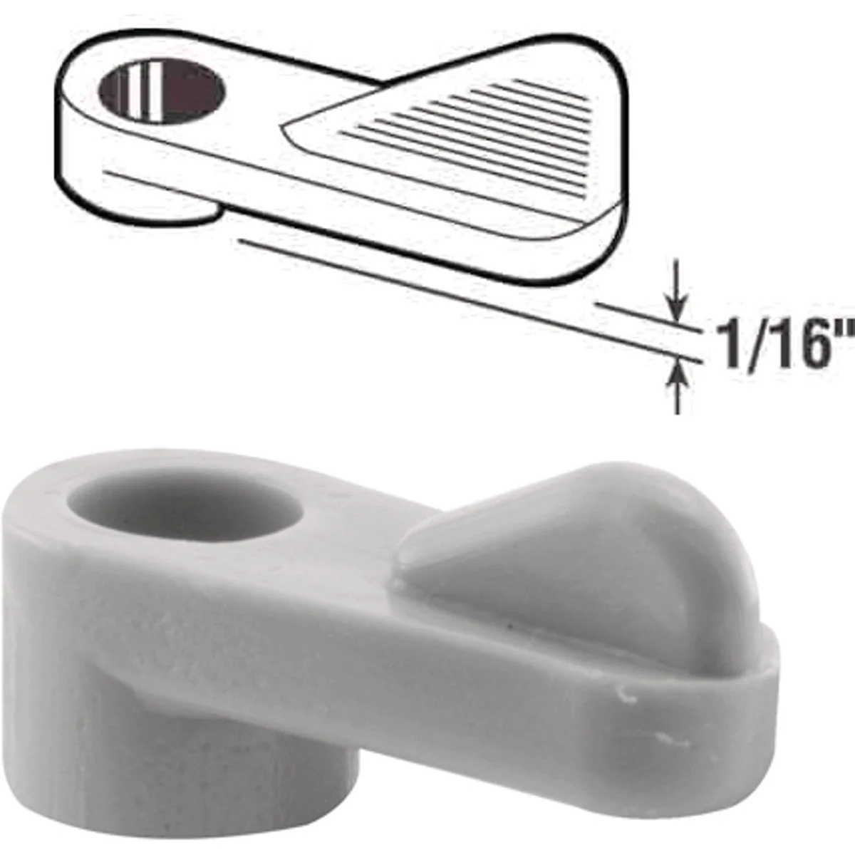 Traditional Prime-Line 1 16 In. Gray Swivel Plastic Screen Clips with Screws 12 Count Carefully Designed