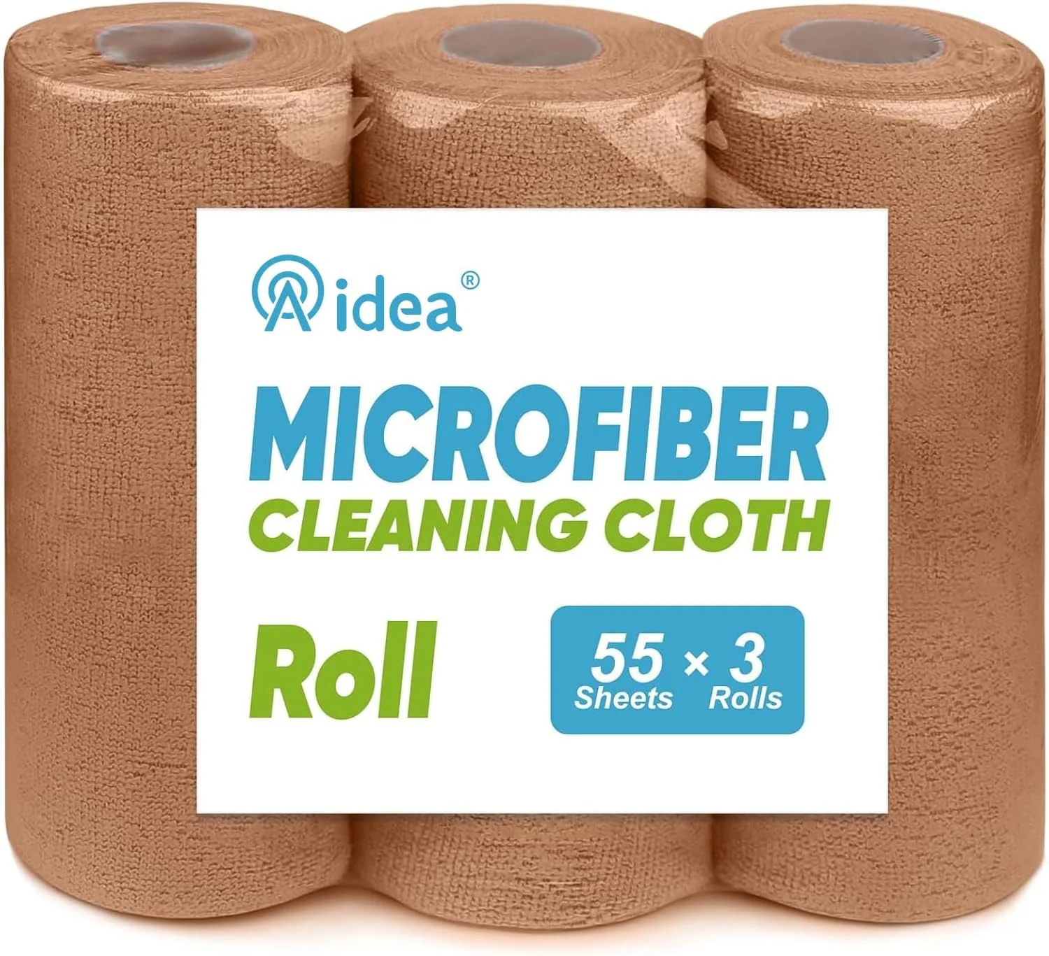 Casual AIDEA Microfiber Cleaning Cloth-165 Sheets 3 Roll Cleaning Rags 11×9 Brown Proven