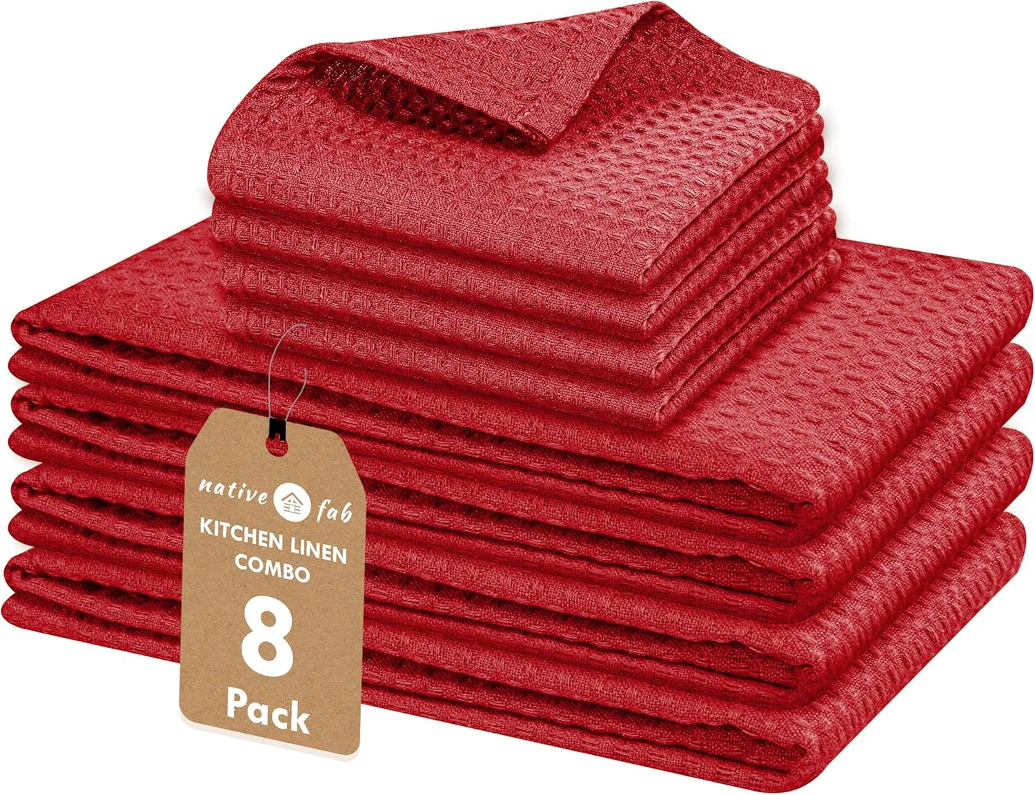 Sophisticated Premium 8-Piece Cotton Kitchen Towel Set Reliable