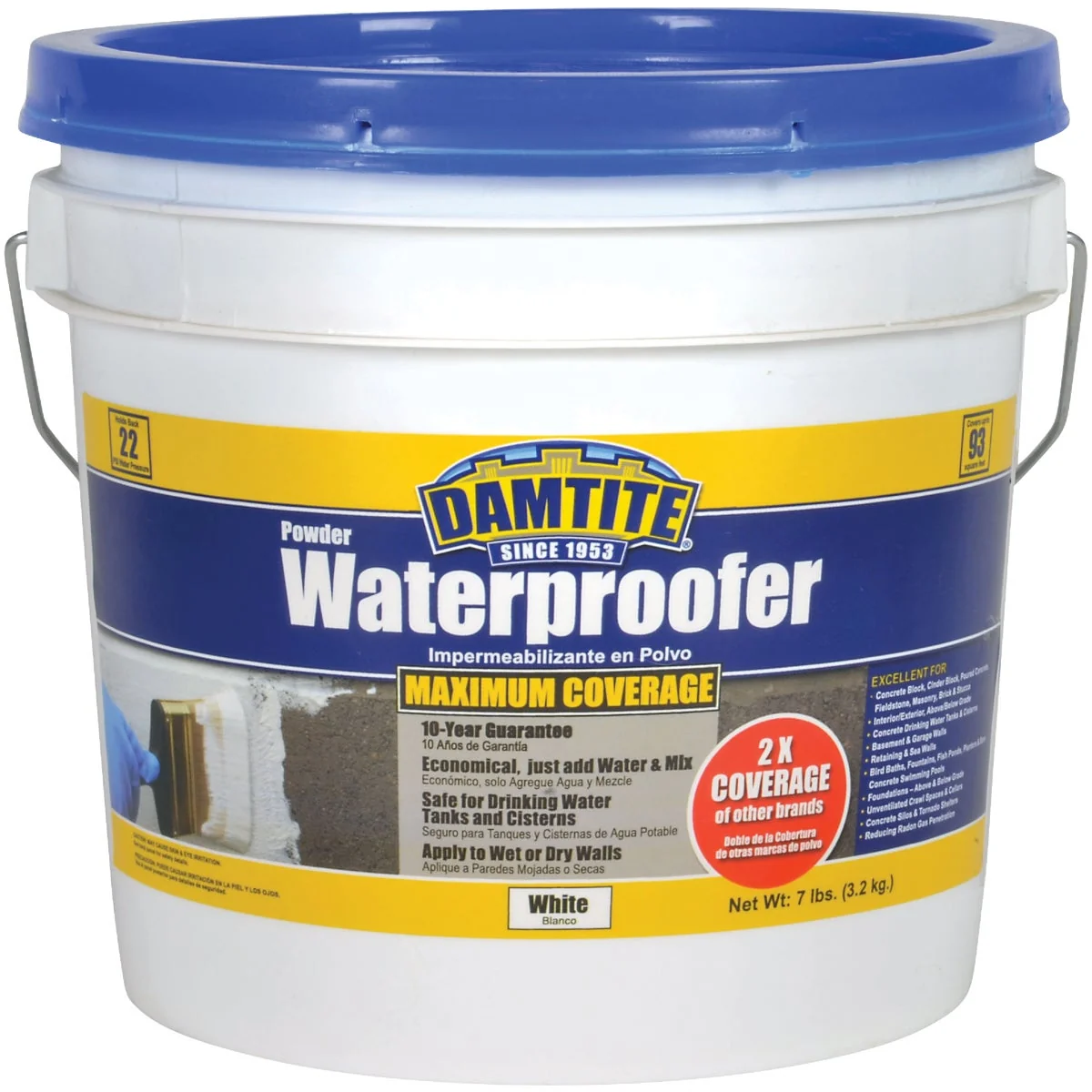 Long-Lasting Damtite 7 Lb. White Powder Masonry Waterproofer Excellent
