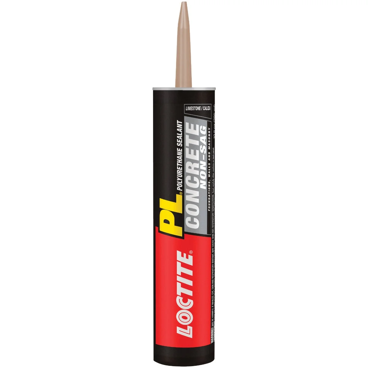 Excellent Loctite Pl Self-Leveling Sealant 10 Oz Limestone Gray Concrete Sealant Pure