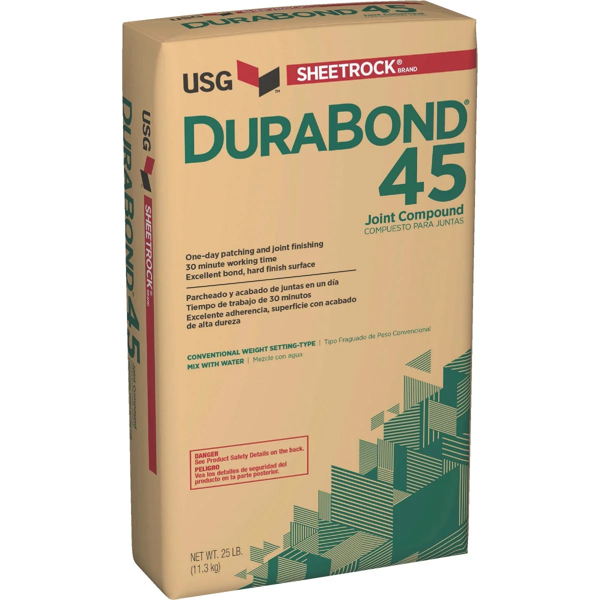 Fast Sheetrock Durabond 45 Setting Type 25 Lb. Drywall Joint Compound Prestigious